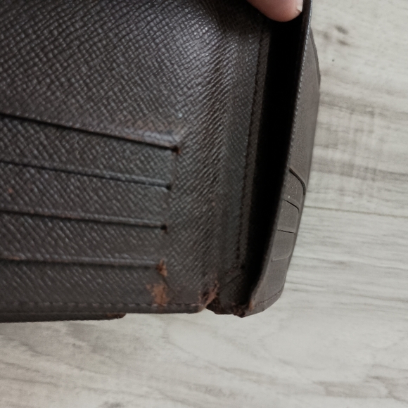 Vintage, Authentic Louis Vuitton Famier Ebene Mens Credit Wallet - Picture 14 of 16